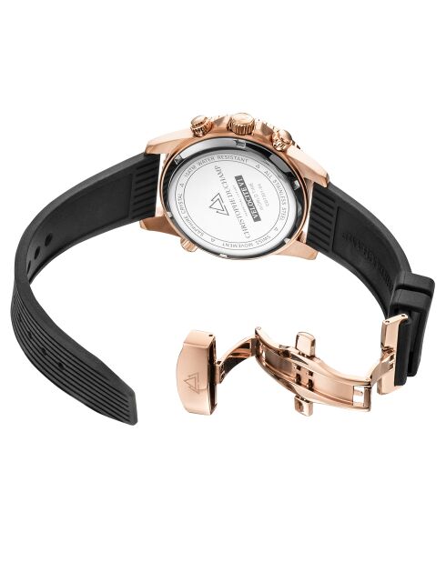 Montre Homme Quartz en Caoutchouc Velocite V1 noire