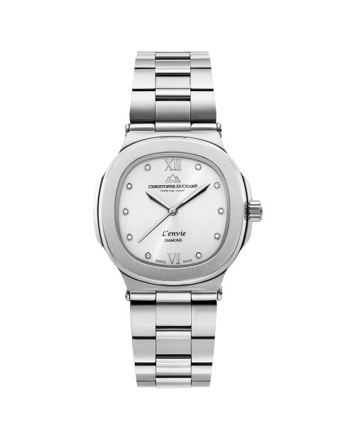 Montre Femme Quartz en Acier L'Envie argentée