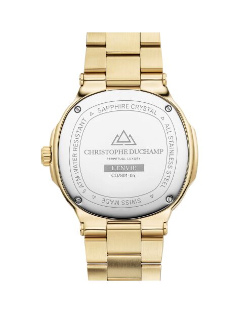 Montre Homme Quartz en Acier L'Envie dorée