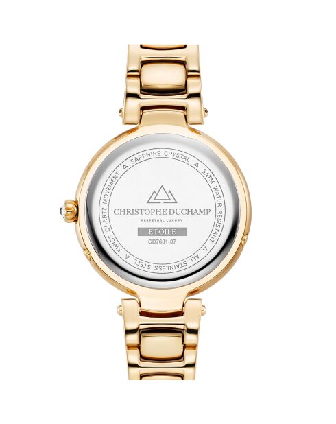 Montre Femme Quartz en Acier Etoile dorée