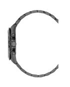Montre Homme Quartz en Acier Grand Mont noire