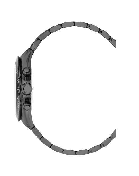 Montre Homme Quartz en Acier Grand Mont noire