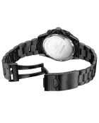 Montre Homme Quartz en Acier Grand Mont noire