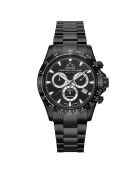 Montre Homme Quartz en Acier Grand Mont noire