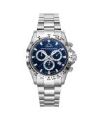 Montre Homme Quartz en Acier Grand Mont argentée