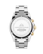 Montre Homme Quartz en Acier Grand Mont argenté/doré