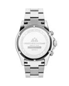 Montre Homme Quartz en Acier Grand Mont argentée