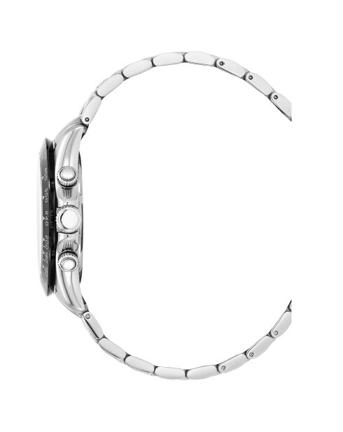 Montre Homme Quartz en Acier Grand Mont argentée