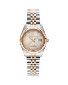 Montre Femme Quartz en Acier Élysées argenté/rose doré