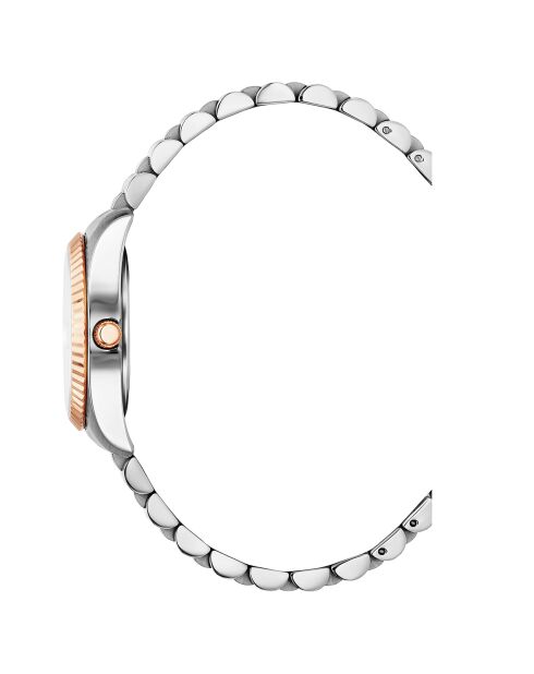 Montre Femme Quartz en Acier Élysées argenté/rose doré