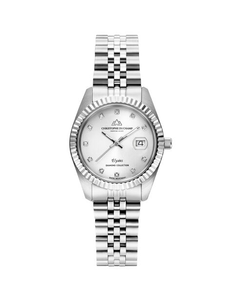 Montre Femme Quartz en Acier Élysées argentée