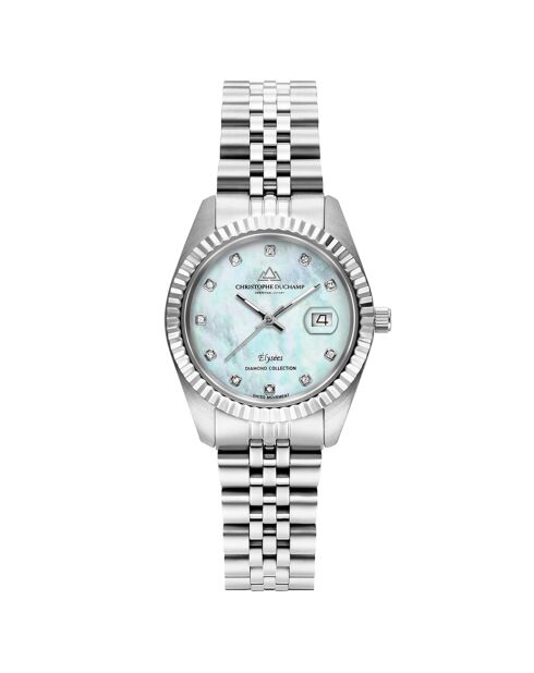 Montre Femme Quartz en Acier Élysées argentée