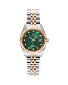 Montre Femme Quartz en Acier Élysées argenté/rose doré