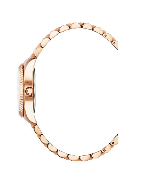 Montre Femme Quartz en Acier Élysées rose doré