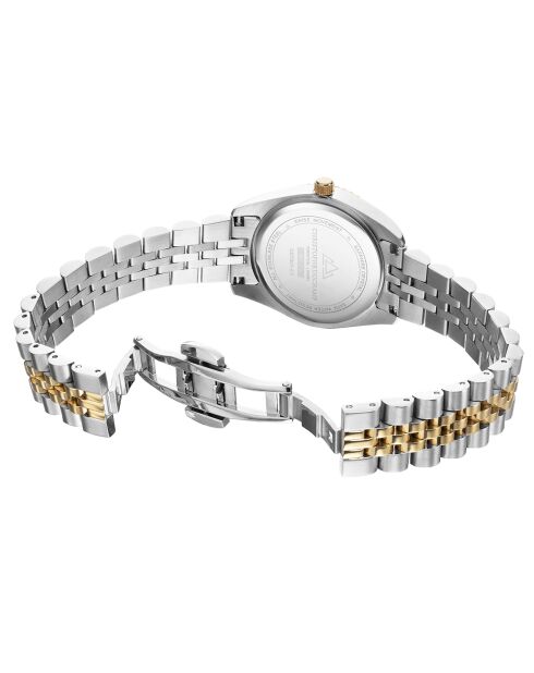 Montre Femme Quartz en Acier Élysées argenté/doré