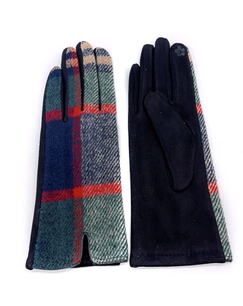 Gants Judith noir/bleu