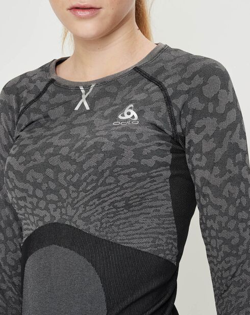 T-Shirt Performance Blackcomb noir/gris argenté