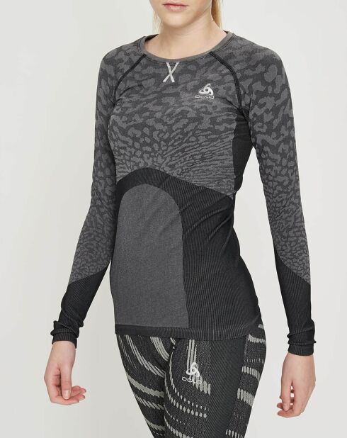 T-Shirt Performance Blackcomb noir/gris argenté