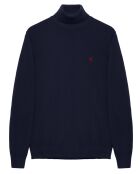 Pull Rigby Go col roulé marine