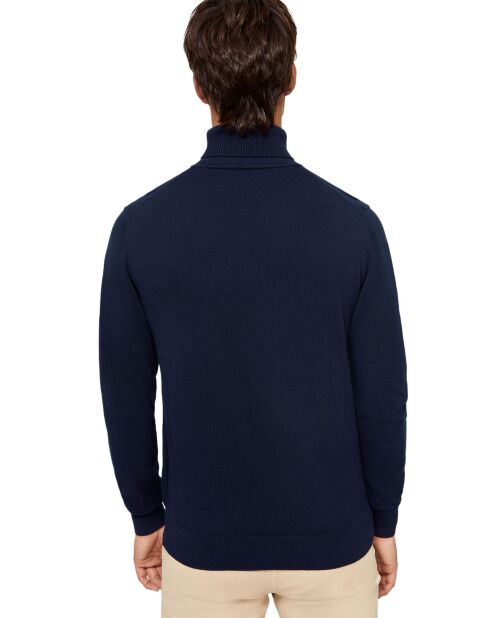 Pull Rigby Go col roulé marine