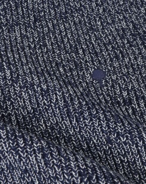 Pull en Laine mélangée Vercors col rond marine