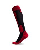 2 paia di calzini da sci Pro Team in misto lana merino rosso/nero
