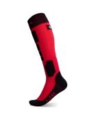 2 paia di calzini da sci Pro Team in misto lana merino rosso/nero