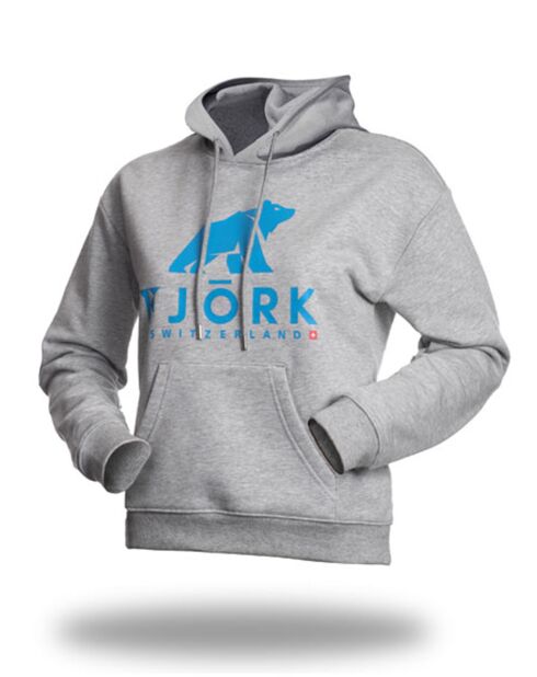 Titlis grauer Hoodie aus Biobaumwolle