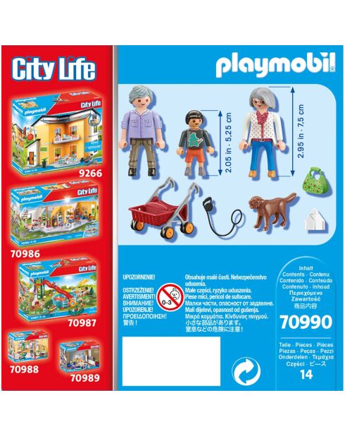 Playmobil City Life grands-parents et petit-fils - 4-10 ans
