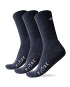 3 paia di calzini blu scuro in misto lana merino dal taglio classico