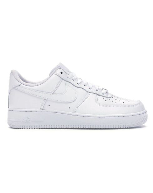 Baskets en Cuir Air Force 1 Lo blanches