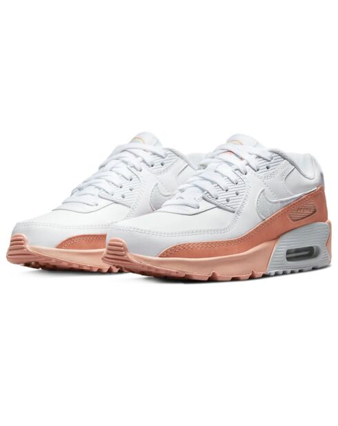 Baskets en Cuir Air Max 90 Ltr blanc/saumon