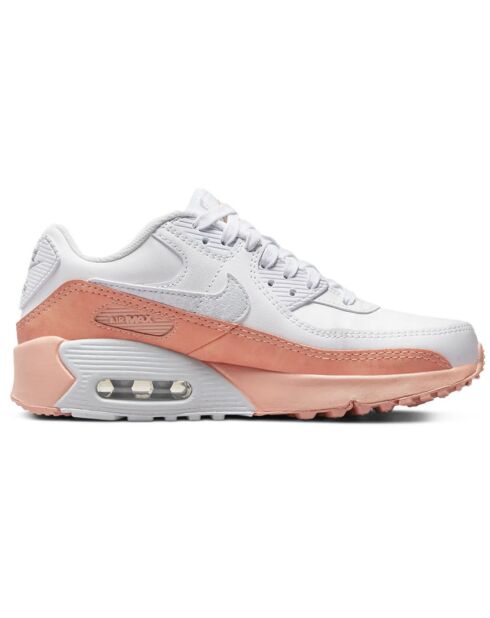 Baskets en Cuir Air Max 90 Ltr blanc/saumon