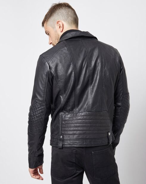 Jett zwarte leren jas