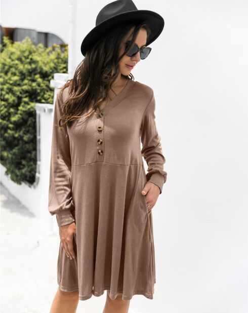 Robe Emmalyn marron