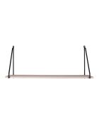 Estantería Arnhem con marco y estante de madera negros