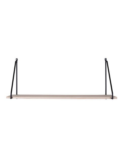 Estantería Arnhem con marco y estante de madera negros