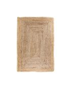 Tapis en jute naturel tressé Bombay nature - 90x60 cm