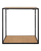 Estantería de pared con marco y estantes con aspecto de roble Vita nature - 36x36x36 cm