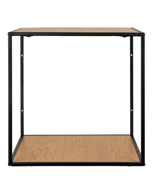 Estantería de pared con marco y estantes con aspecto de roble Vita nature - 36x36x36 cm