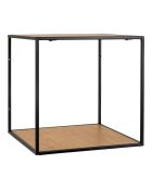 Estantería de pared con marco y estantes con aspecto de roble Vita nature - 36x36x36 cm