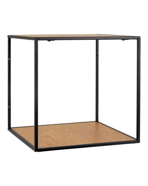Estantería de pared con marco y estantes con aspecto de roble Vita nature - 36x36x36 cm