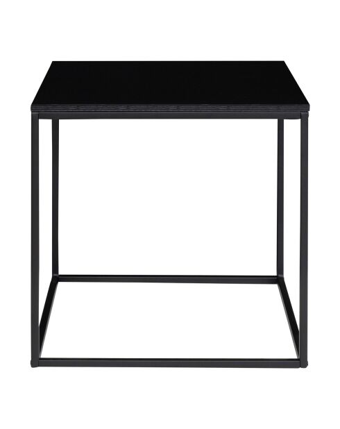 Beistelltisch mit Gestell und schwarzer Vita-Platte - 45x45x45 cm