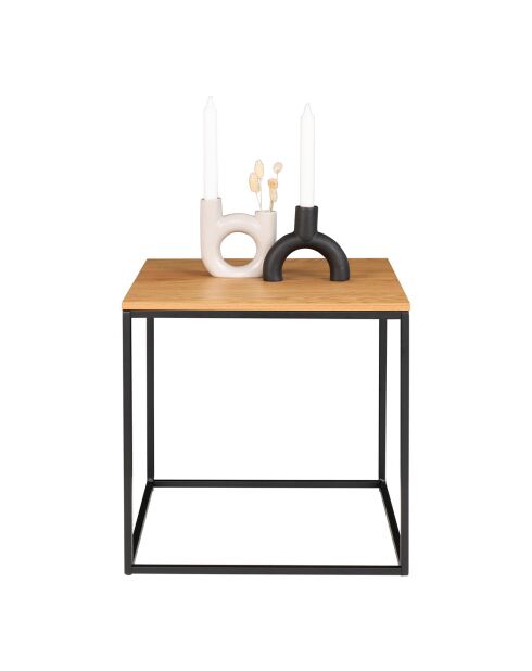 Tavolino con struttura e piano in effetto rovere Vita nature - 45x45x45 cm