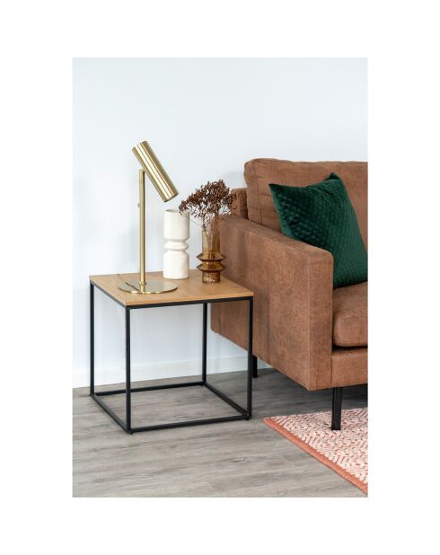 Tavolino con struttura e piano in effetto rovere Vita nature - 45x45x45 cm