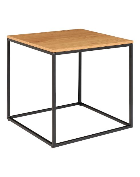 Tavolino con struttura e piano in effetto rovere Vita nature - 45x45x45 cm