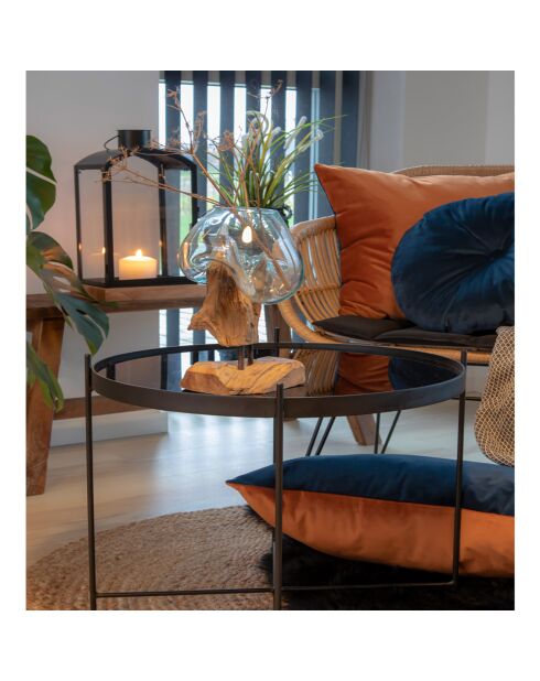 Décoration goutte d'eau avec verre San Marino nature - 15x18x25 cm