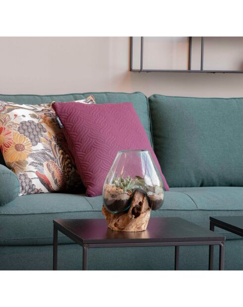 Goutte d'eau décoration avec verre San Marino nature - 15-20x18x20 cm