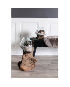 Goutte d'eau décoration avec verre San Marino nature - 15-20x18x20 cm