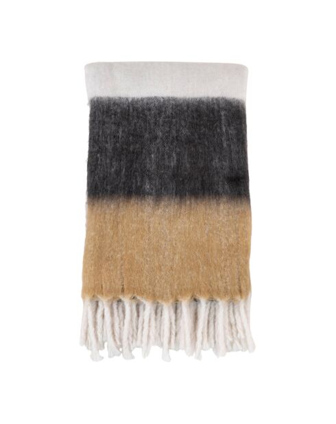 Sintra schwarz/weiß/braun kariert - 170x130 cm